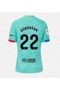 Fotbalové Dres Barcelona Ilkay Gundogan #22 Dámské Třetí Oblečení 2023-24 Krátký Rukáv